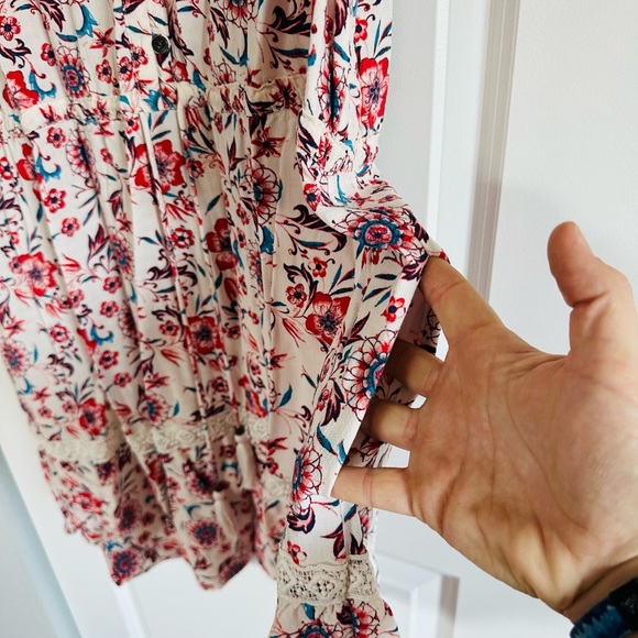 Knox Rose Red and Blue Floral Mini Dress - Picture 13 of 13